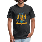 SURF UTAH T-shirt - heather black