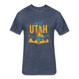 SURF UTAH T-shirt - heather navy