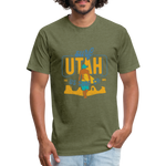 SURF UTAH T-shirt - heather military green