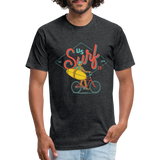 SURF BIKER T-Shirt - heather black