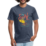 SURF BIKER T-Shirt - heather navy