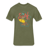 SURF BIKER T-Shirt - heather military green