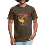 SURF BIKER T-Shirt - heather espresso