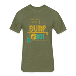 Fitted Cotton/Poly T-Shirt by Next Level - heather military green