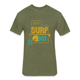 Fitted Cotton/Poly T-Shirt by Next Level - heather military green