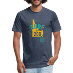 SURF the 208 T-Shirt - heather navy