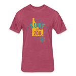 SURF the 208 T-Shirt - heather burgundy