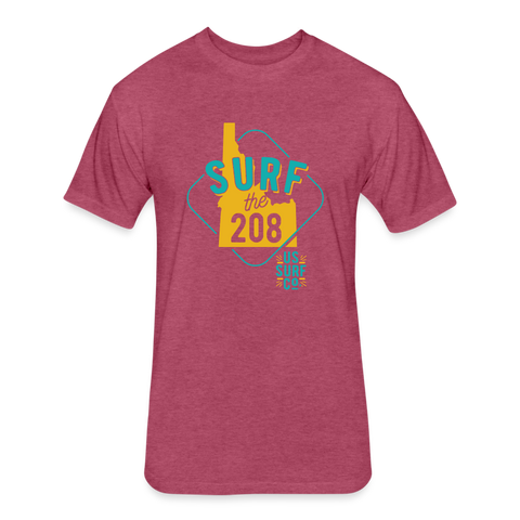 SURF the 208 T-Shirt - heather burgundy