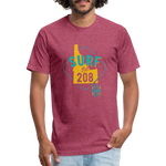 SURF the 208 T-Shirt - heather burgundy