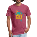 SURF the 208 T-Shirt - heather burgundy