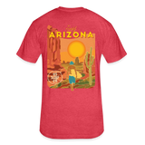 US SURF Co Surf ARIZONA 2-sided T-Shirt (dark) - heather red