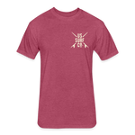 US SURF Co Surf ARIZONA 2-sided T-Shirt (dark) - heather burgundy