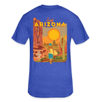 US SURF Co Surf ARIZONA 2-sided T-Shirt (dark) - heather royal