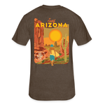 US SURF Co Surf ARIZONA 2-sided T-Shirt (dark) - heather espresso