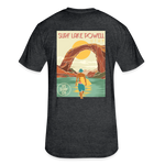 US SURF Co Surf LAKE POWELL 2-sided T-Shirt (dark) - heather black