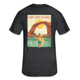 US SURF Co Surf LAKE POWELL 2-sided T-Shirt (dark) - heather black