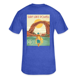 US SURF Co Surf LAKE POWELL 2-sided T-Shirt (dark) - heather royal