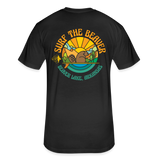 US SURF Co Surf the Beaver 2-sided T-Shirt (dark) - black