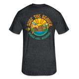 US SURF Co Surf the Beaver 2-sided T-Shirt (dark) - heather black