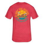 US SURF Co Surf the Beaver 2-sided T-Shirt (dark) - heather red