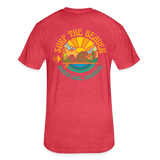 US SURF Co Surf the Beaver 2-sided T-Shirt (dark) - heather red