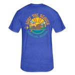 US SURF Co Surf the Beaver 2-sided T-Shirt (dark) - heather royal