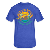 US SURF Co Surf the Beaver 2-sided T-Shirt (dark) - heather royal