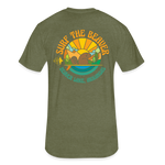 US SURF Co Surf the Beaver 2-sided T-Shirt (dark) - heather military green