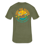 US SURF Co Surf the Beaver 2-sided T-Shirt (dark) - heather military green