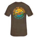 US SURF Co Surf the Beaver 2-sided T-Shirt (dark) - heather espresso