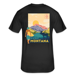 US SURF Co Surf MONTANA 2-Sided T-Shirt (dark) - black