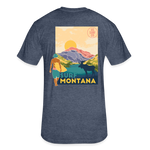 US SURF Co Surf MONTANA 2-Sided T-Shirt (dark) - heather navy