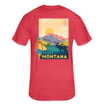 US SURF Co Surf MONTANA 2-Sided T-Shirt (dark) - heather red