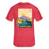 US SURF Co Surf MONTANA 2-Sided T-Shirt (dark) - heather red