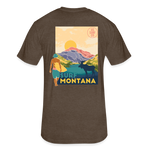 US SURF Co Surf MONTANA 2-Sided T-Shirt (dark) - heather espresso