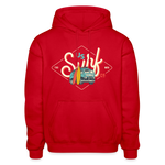 Surf Van Gildan Heavy Blend Adult Hoodie - red