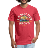 BYU Surf Club Provo T-Shirt (dark) - heather red