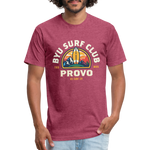 BYU Surf Club Provo T-Shirt (dark) - heather burgundy