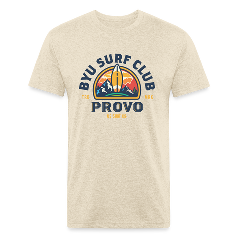 BYU Surf Club Provo T-Shirt (light) - heather cream