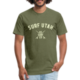 Fitted Cotton/Poly T-Shirt by Next Level - heather military green