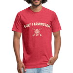 SURF FARMINGTON Vintage T-Shirt - heather red