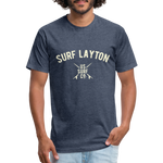 SURF LAYTON Vintage T-Shirt - heather navy