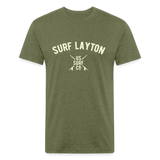 SURF LAYTON Vintage T-Shirt - heather military green