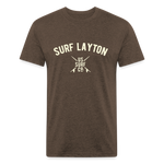 SURF LAYTON Vintage T-Shirt - heather espresso