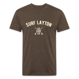 SURF LAYTON Vintage T-Shirt - heather espresso