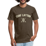 SURF LAYTON Vintage T-Shirt - heather espresso