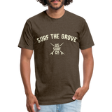 SURF THE GROVE Vintage T-Shirt - heather espresso