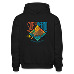 SURF the BUFFALO Adult Hoodie - black