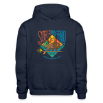 SURF the BUFFALO Adult Hoodie - navy