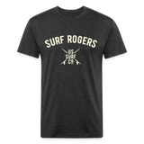 SURF ROGERS Vintage T-Shirt - heather black